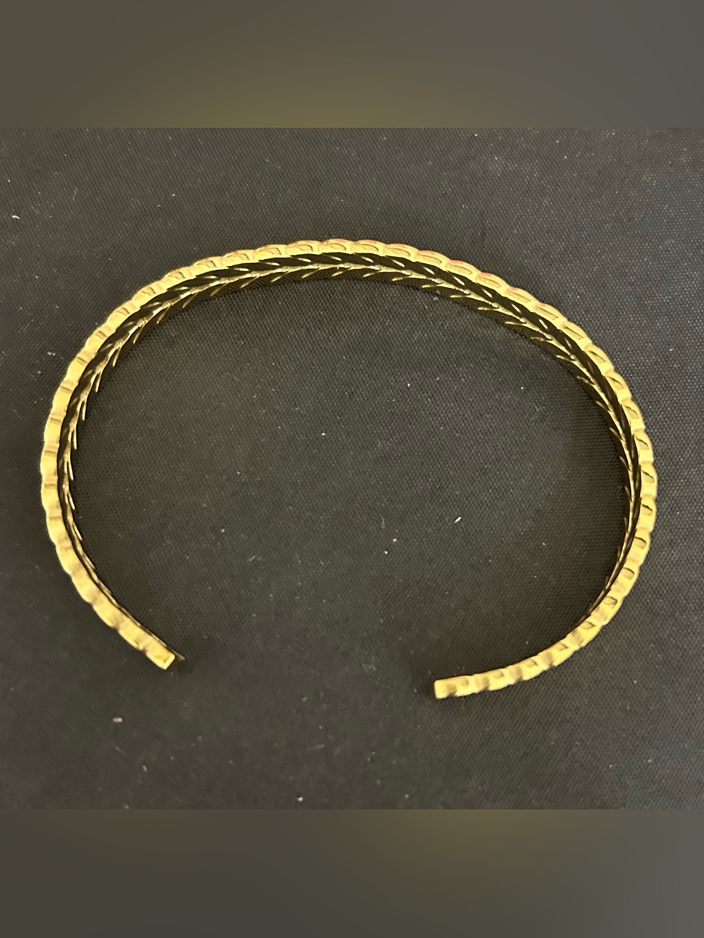 Plunder Gold-Tone Braided Cuff Bracelet